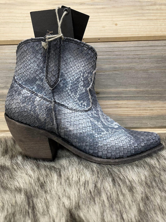 Snakeskin Bootie