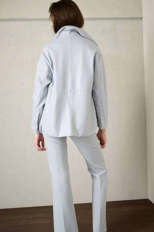 Oscar The Collection - Faux Leather Shirt