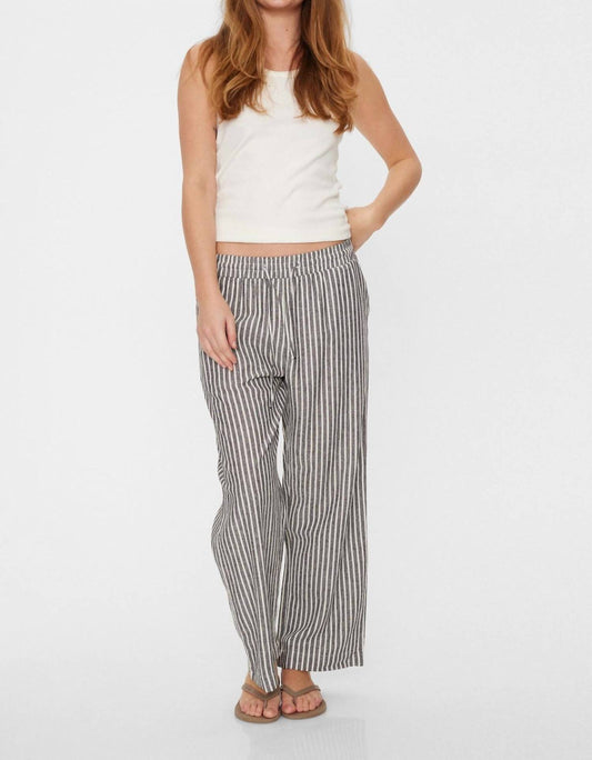 Aylaya - Stripe Linen Pant