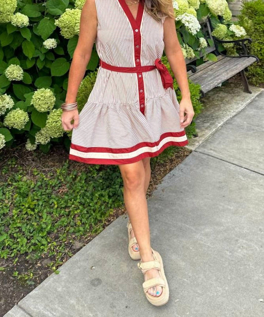 Entro - Striped Mini Dress