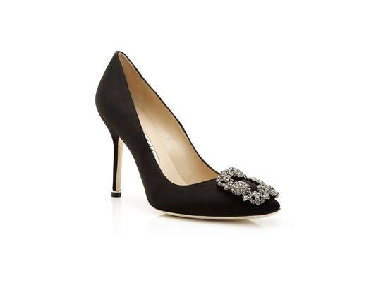 Manolo Blahnik - Women's Hangisi 105 Satin Pumps