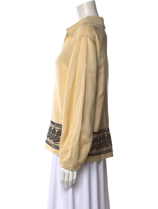 Jonathan Simkhai - ABEL V-NECK BLOUSE