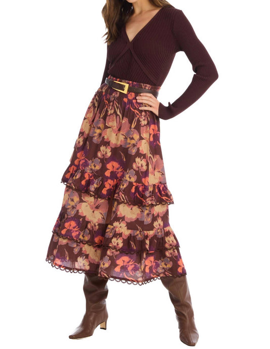 Allison New York - Georgia Tiered Midi Skirt