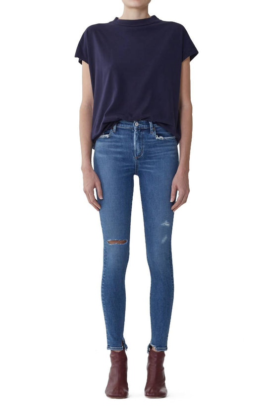 Agolde - Sophie High-rise Ankle Pentacle Jeans