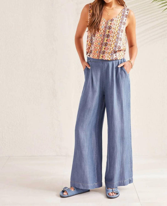 Tribal - Flowy Pull On Wide Leg Pant