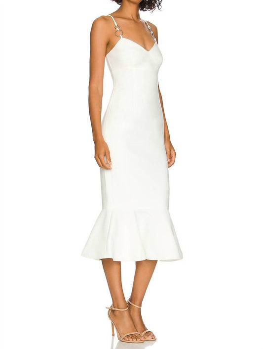 Likely - Hirsch Midi Flute Dress