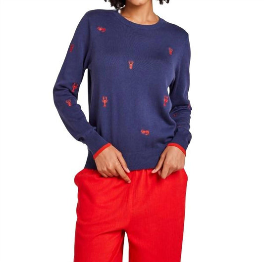 Brodie Cashmere - Lobster Crew Sweater