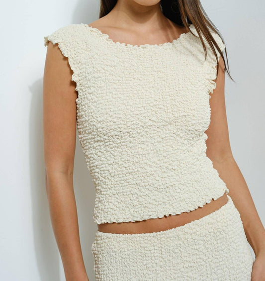 Pretty Garbage - Women's Crinkle Boatneck Top