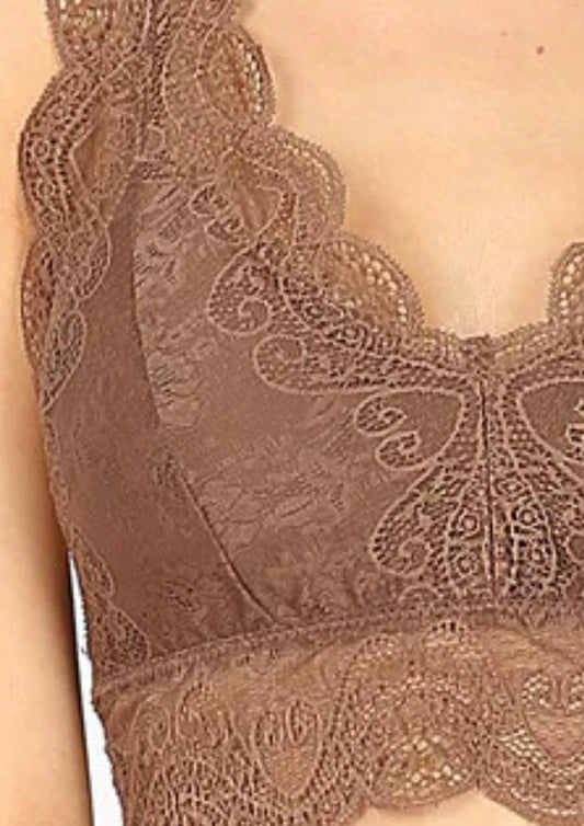 Zenana - Stretch Lace Padded Bralette