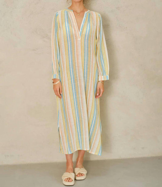 M.A.B.E. - Kori Stripe Kaftan Dress