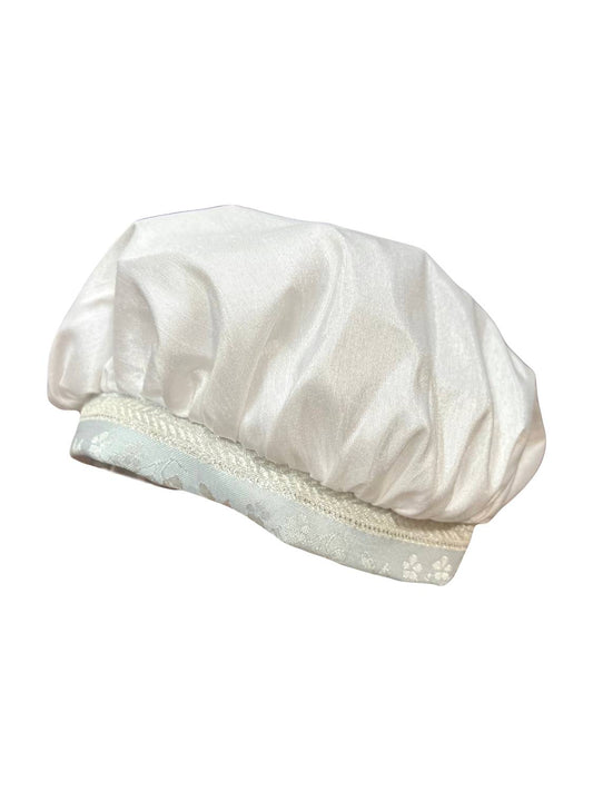 L'Pety Canar - Boy's 2pc Shantung Knickers Short Sleeve With Blue Detail With Barret