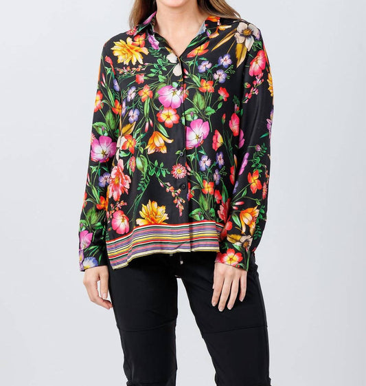 Vilagallo - Tea Estampado Flor Shirt