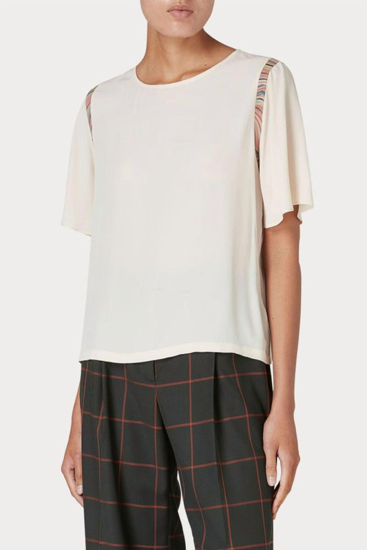 Paul Smith - Cream Short Sleeve Blouse