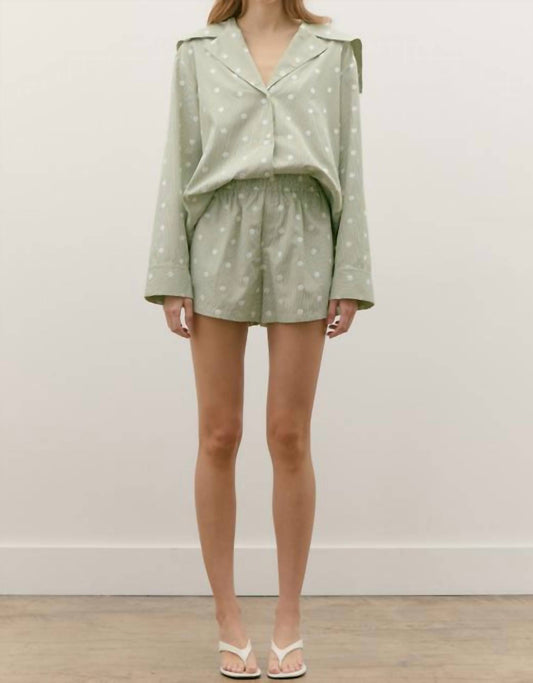 Maude - Flynn Striped Polka Dot Top