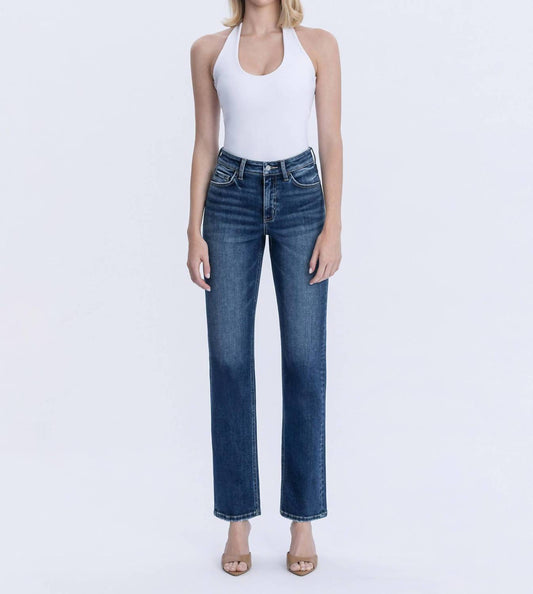 Vervet By Flying Monkey - Victoria High Rise Straight Jeans