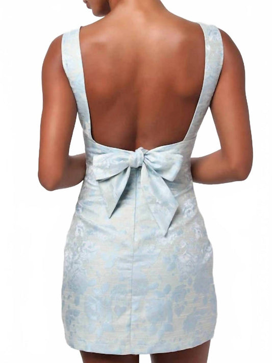 Lulus - Camilla Floral Brocade Mini Dress