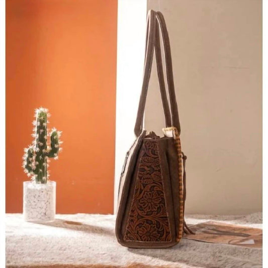 Montana West - Women's Tooled Concealed Carry Tote Bag