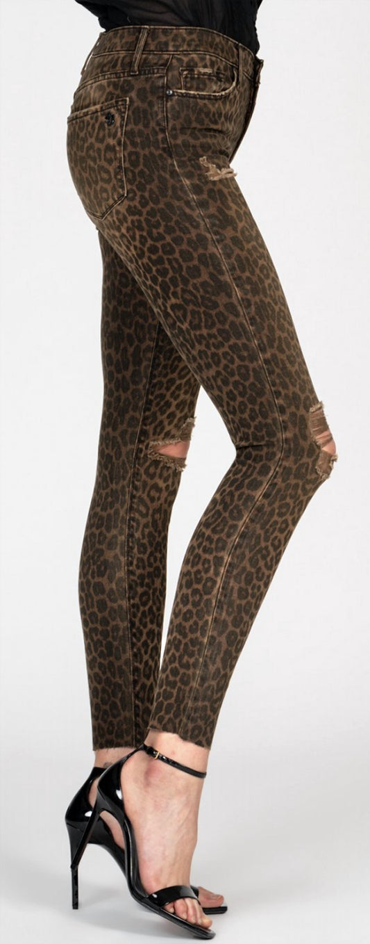 Carman High Rise Fray Denim