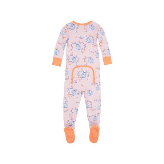 The Beaufort Bonnet Company - Girl's Noelle's Night Night Footed Onesie