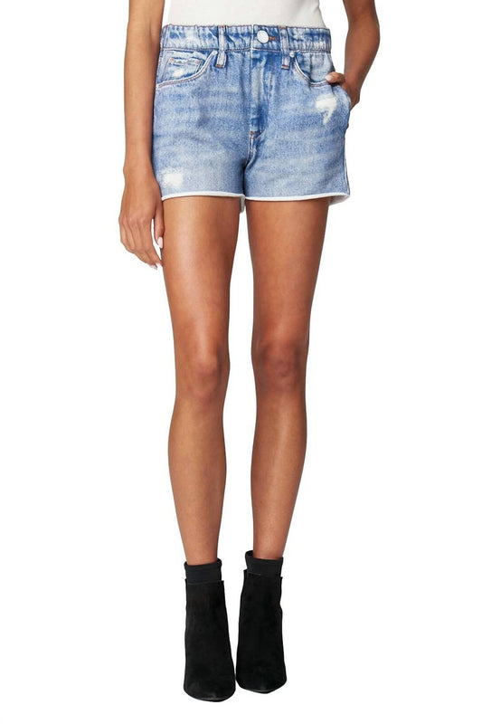 Blanknyc - Womens' Luxury Clothing French Terry Printed Denim Short