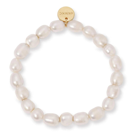 Eklexic - Women's Pearl Bead Bracelet