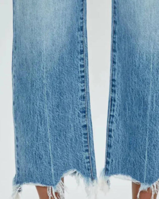 Pistola - Cassie Crop Super High Rise Straight Jeans