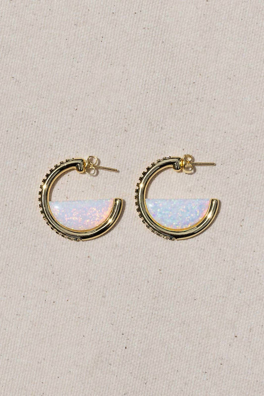 Native Gem - Women's Galileo Hoops Earrings