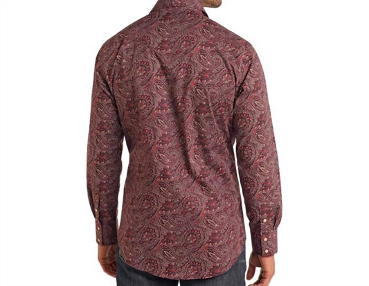 Rock & Roll Denim - Paisley Printed Long Sleeve Snap Shirt