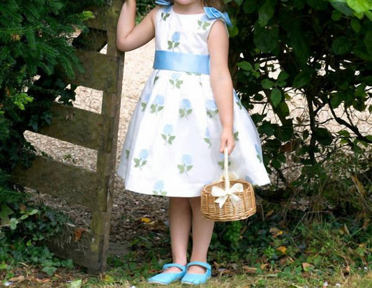 Rachel Riley - Girl's Rose Embroidered Organza Dress