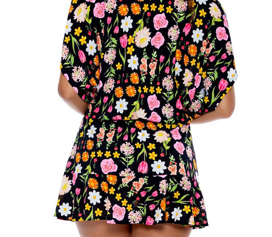 Luli Fama - Luli's Secret Garden Playera V-neck Ruffle Mini Dress