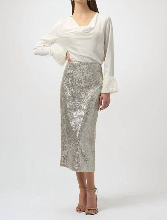 Joseph Ribkoff - Sequin Pencil Skirt