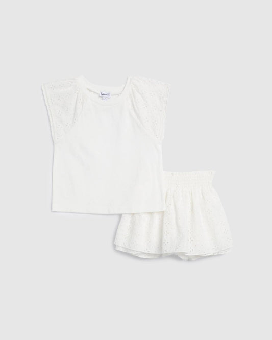 Splendid - Girl's Breezy Short Sleeve Skort Set