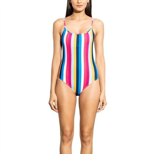 Shoshanna - Rainbow Stripe Cami Classic One Piece