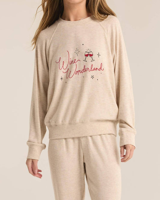 Z Supply - Cassie Wine Wonderland Long Sleeve Top