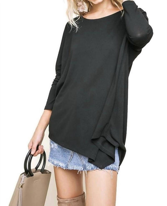Umgee - Asymmetric Long Sleeve Top