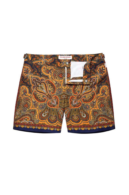 Orlebar Brown - Boy's Beachwear Russell Mystique Paisley Shorts