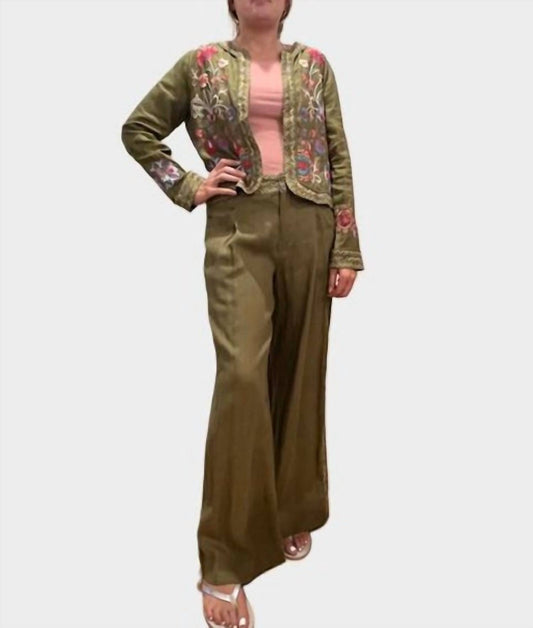 Johnny Was - GLORIA WIDE LEG PLEAT PANT