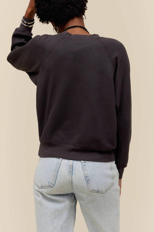 Daydreamer - Fleetwood Mac Circle Logo Raglan Crewneck Sweater