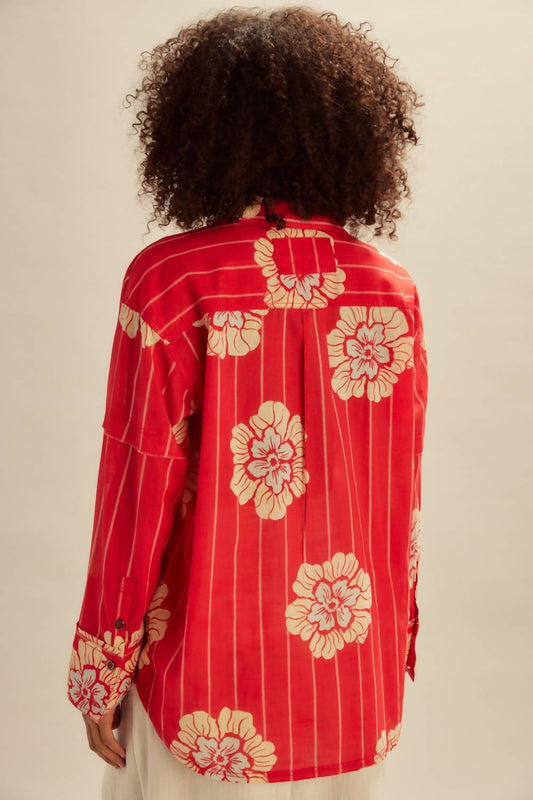 Free People - Hidden Flower Camo Shirt