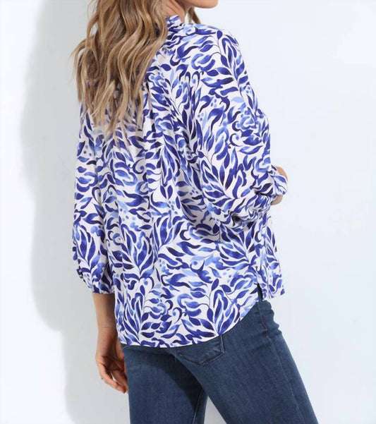 Veronica M - Fredrick Split-neck Blouse