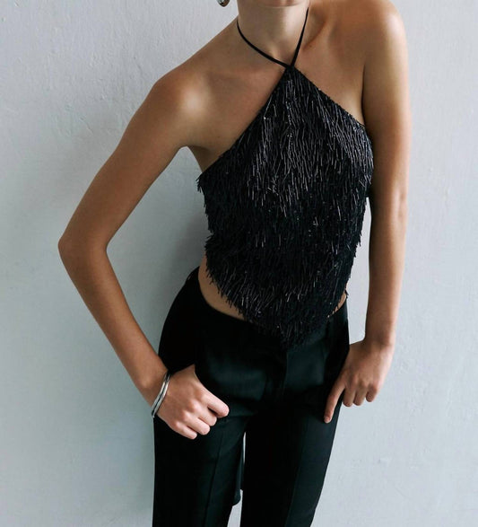 Ila - Alexa Bandana Sequin Top