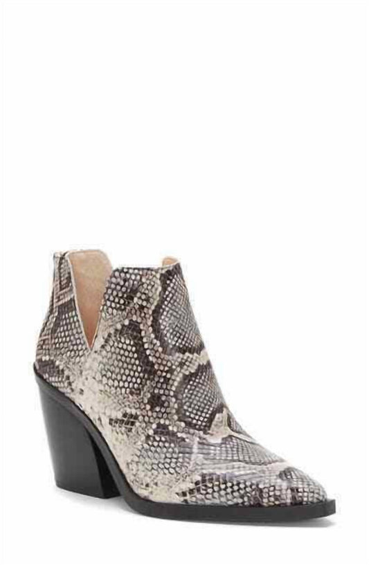 Vince Camuto - Women's Gigietta Snake Print Ankle Boots