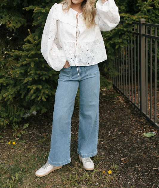 Just Black Denim - Patch Pocket Wide Leg