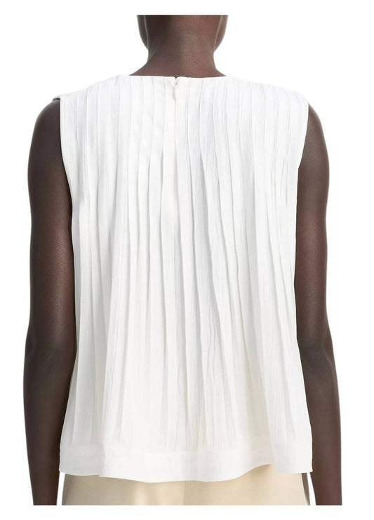 Vince - Pleated A-line Top