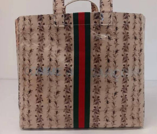 Gucci - Women's Paper Floral Vinyl Tote Bag