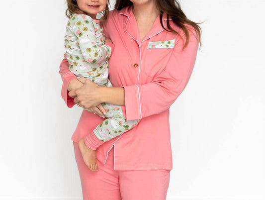 Laree + Co. - Lillian's Garden Swans Bamboo Luxe Lounge Set