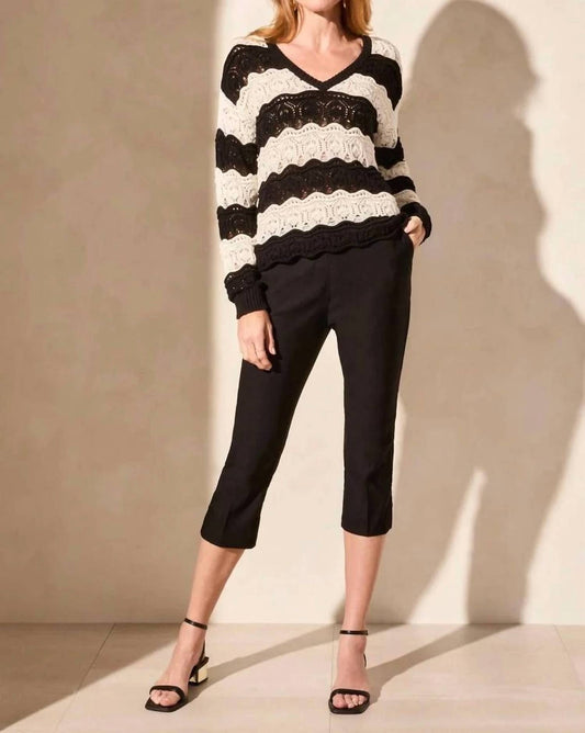 Tribal - V-neck Pull On Sweater