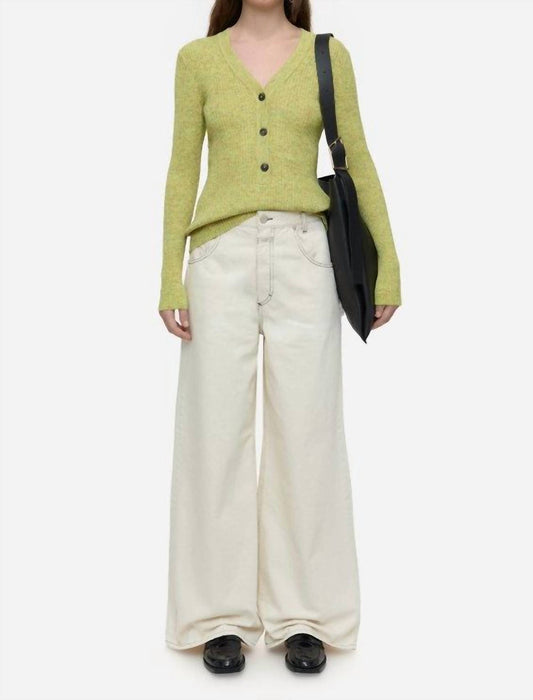 Closed - Mouliné V Neck Henley Knit Top