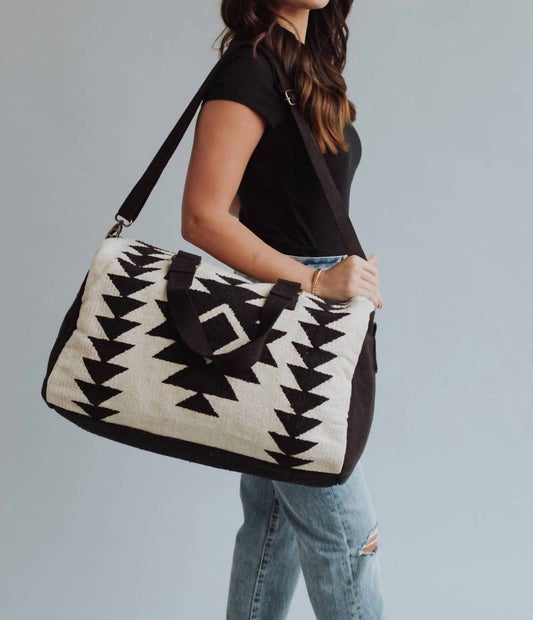 Panache Apparel - Women's Western Aztec Woven Cotton Duffel Travel Bag
