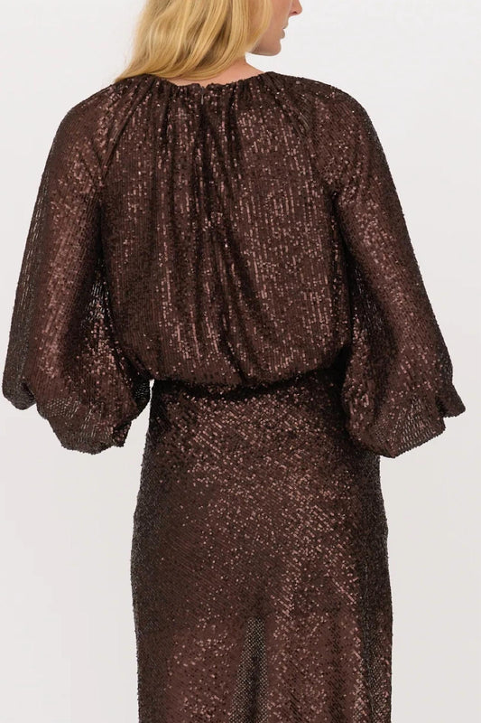 Secular - Ava 3/4 Sleeve Sequin Top